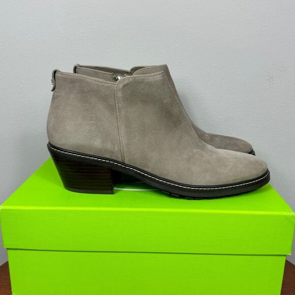 New Sam Edelman Pryce Ankle Bootie in Putty Suede Women's Size 10 - Picture 5 of 10